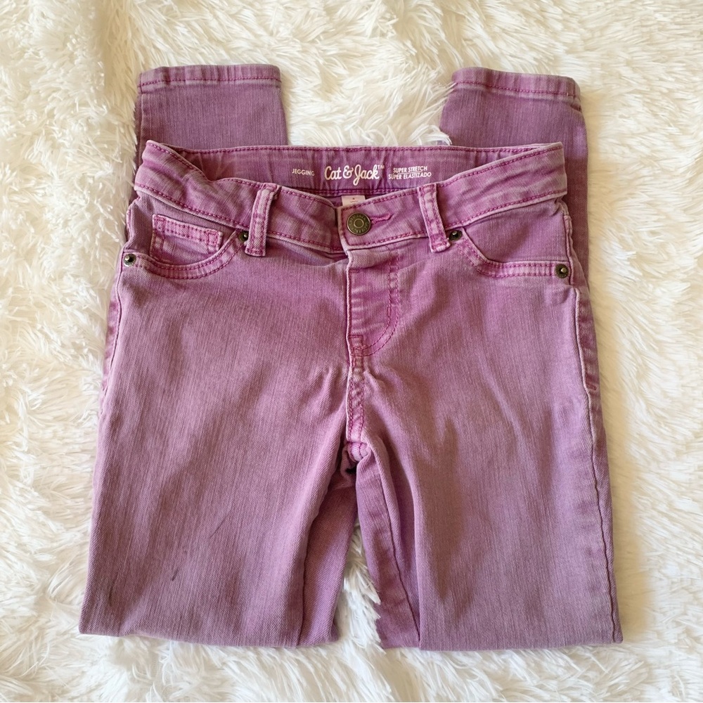 🧁 3 for $25 Cat & Jack Purplish pink Jegging, super stretch size 8
